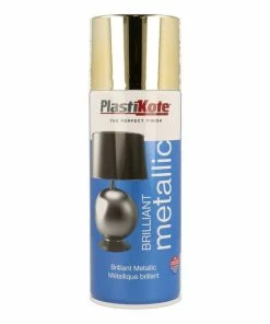 Flash Sale 🔔 PlastiKote Gold Brilliant Metallic Spray Paint 400ml 🛒