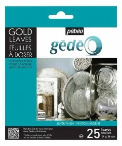 New 🤩 Pebeo Gedeo Silver Gilding Leaves 25 Pieces 🤩