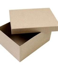 Alternative view of Buy ⭐ Hobbycraft Mache Rectangular Box With Lid 20cm 🧨
