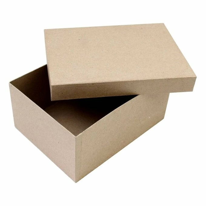 Buy โญ Hobbycraft Mache Rectangular Box With Lid 20cm ๐งจ 4 Buy โญ Hobbycraft Mache Rectangular Box With Lid 20cm ๐งจ - Image 2
