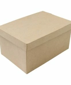 Promo 🤩 Hobbycraft Mache Rectangular Box (with Lid) 25cm 🛒