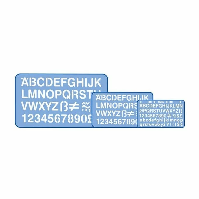 Cheapest 😀 Helix Alphabet Stencils 3 Pack 🔥