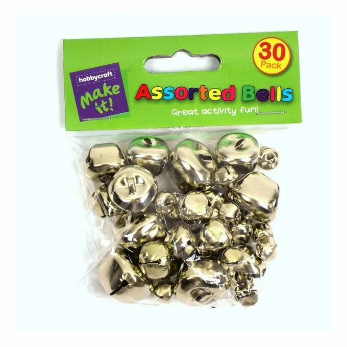 Wholesale ⌛ Hobbycraft Gold Jingle Bells 30 Pack 👏 3 Wholesale ⌛ Hobbycraft Gold Jingle Bells 30 Pack 👏 - Image 2