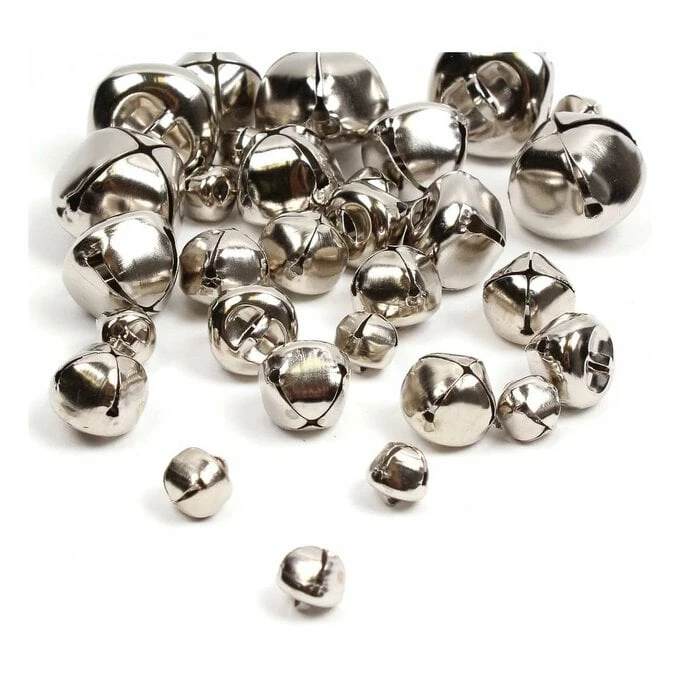 Best Pirce 🥰 Hobbycraft Silver Jingle Bells 30 Pack 😉 3 Best Pirce 🥰 Hobbycraft Silver Jingle Bells 30 Pack 😉