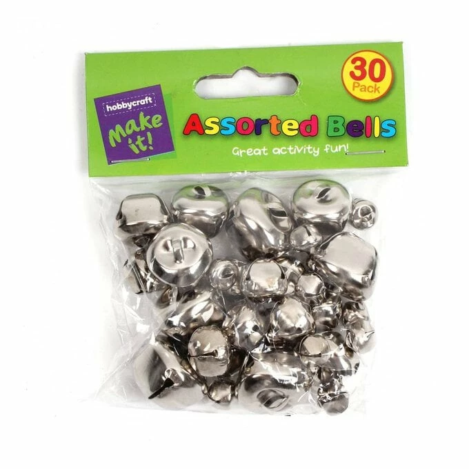 Best Pirce 🥰 Hobbycraft Silver Jingle Bells 30 Pack 😉 4 Best Pirce 🥰 Hobbycraft Silver Jingle Bells 30 Pack 😉 - Image 2