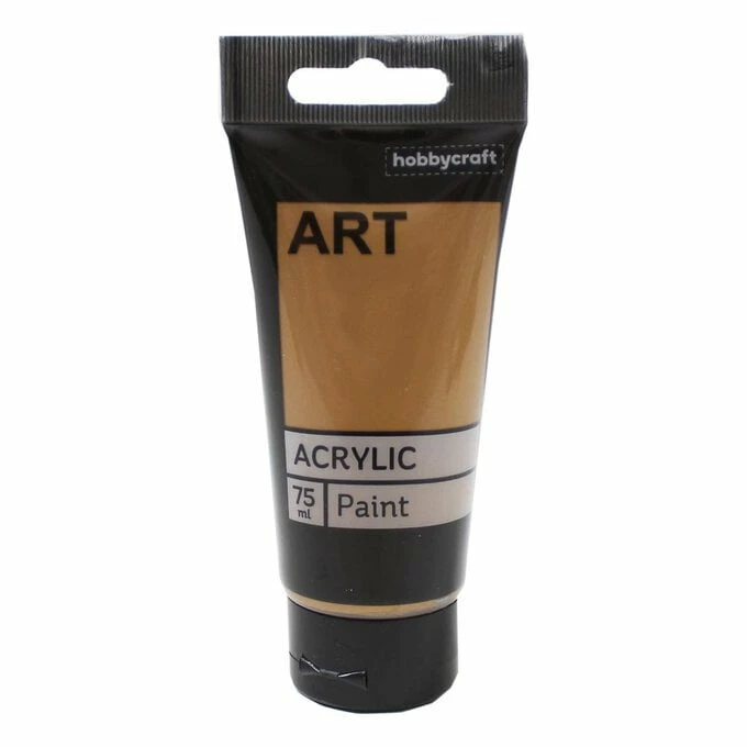 Cheap 👏 Hobbycraft Antique Gold Art Acrylic Paint 75ml ❤️
