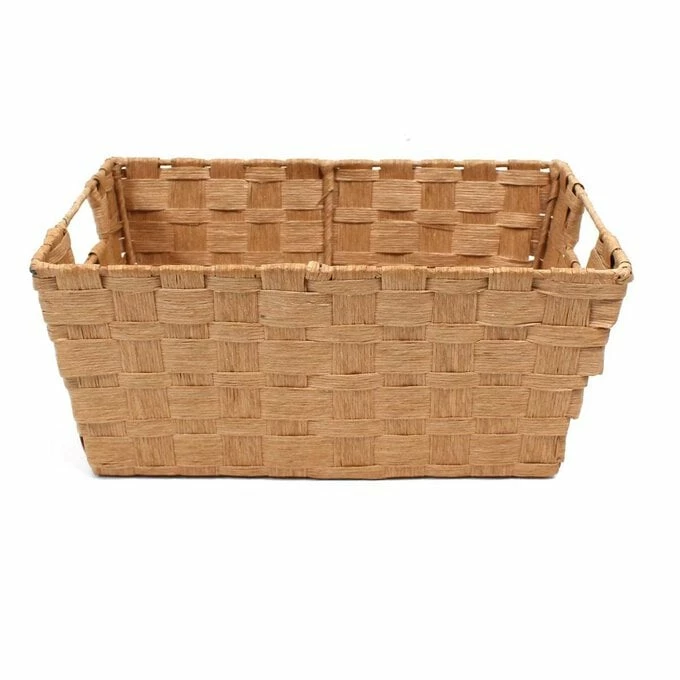 New π Hobbycraft Natural Paper Storage Basket 33cm X 23cm X 14cm π― - Image 2