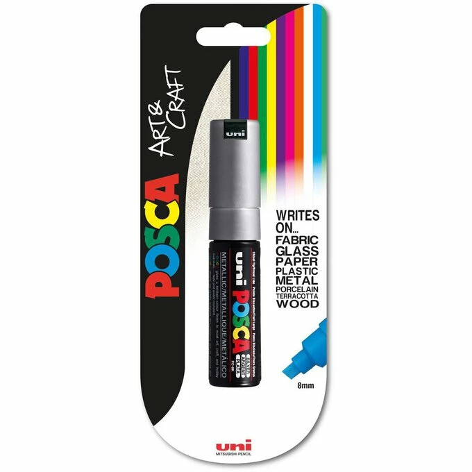 Outlet ๐ Uni-ball Silver Posca Marker PC-8K ๐ - Image 3