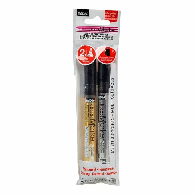 Best reviews of 𧨠Pebeo Gold And Silver Deco Markers 2 Pack π― 3 Best reviews of 𧨠Pebeo Gold And Silver Deco Markers 2 Pack π―