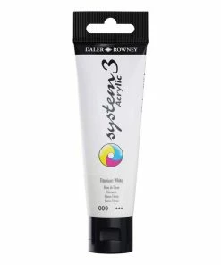 Coupon 🛒 Daler-Rowney System3 Titanium White Acrylic Paint 59ml 🎁