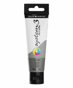 Best Pirce 🎉 Daler-Rowney System3 Silver Hue Acrylic Paint 59ml 😀