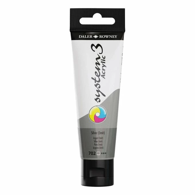 Best Pirce π Daler-Rowney System3 Silver Hue Acrylic Paint 59ml π 3 Best Pirce π Daler-Rowney System3 Silver Hue Acrylic Paint 59ml π