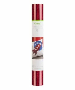 Best reviews of 🛒 Cricut Red Sparkle Holographic Iron On Sheet 12 X 24 Inches 🔔