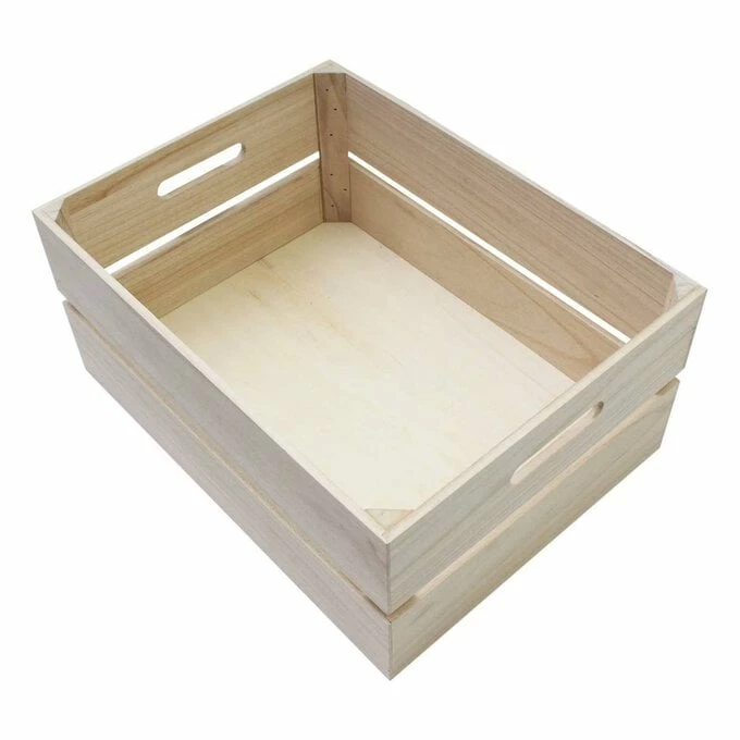 Outlet ⭐ Hobbycraft Wooden Crate 40cm X 30cm X 18cm 🛒 5 Outlet ⭐ Hobbycraft Wooden Crate 40cm X 30cm X 18cm 🛒 - Image 3