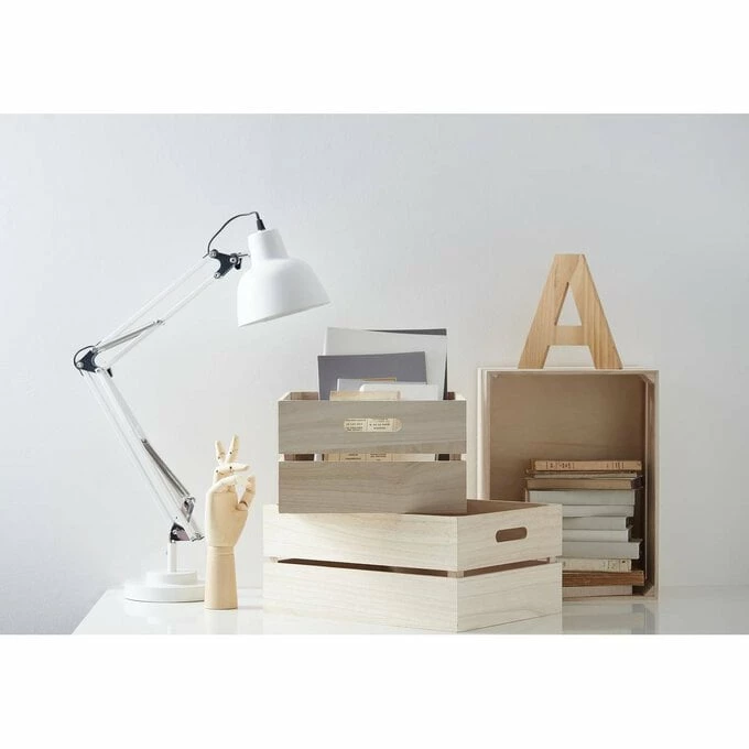Outlet ⭐ Hobbycraft Wooden Crate 40cm X 30cm X 18cm 🛒 8 Outlet ⭐ Hobbycraft Wooden Crate 40cm X 30cm X 18cm 🛒 - Image 6