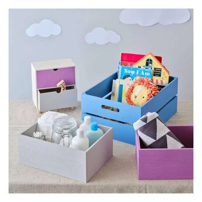 Outlet ⭐ Hobbycraft Wooden Crate 40cm X 30cm X 18cm 🛒 11 Outlet ⭐ Hobbycraft Wooden Crate 40cm X 30cm X 18cm 🛒 - Image 9