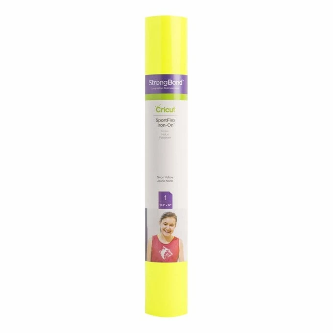 Wholesale ⭐ Cricut Neon Yellow Sportflex Iron-On 12 X 24 Inches ✔️ 3 Wholesale ⭐ Cricut Neon Yellow Sportflex Iron-On 12 X 24 Inches ✔️