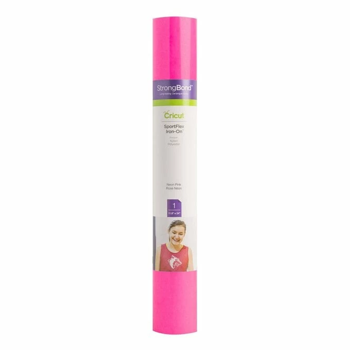 Brand new ๐งจ Cricut Neon Pink Sportflex Iron-On 12 X 24 Inches ๐ 3 Brand new ๐งจ Cricut Neon Pink Sportflex Iron-On 12 X 24 Inches ๐