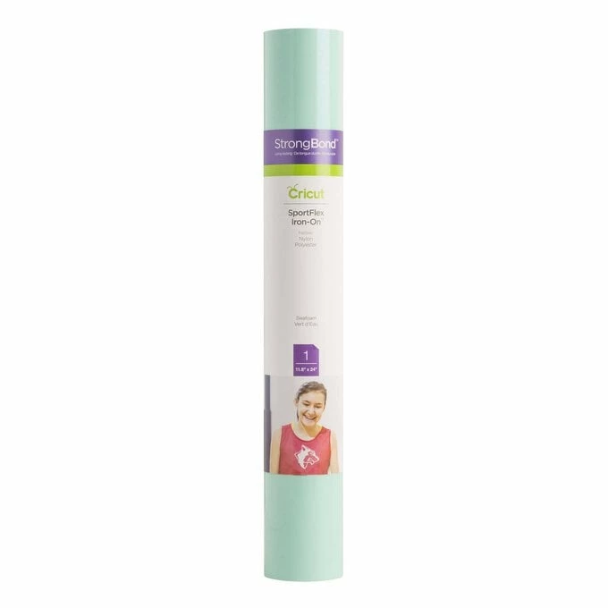 Cheap 🔔 Cricut Seafoam Sportflex Iron-On 12 X 24 Inches 🎁 3 Cheap 🔔 Cricut Seafoam Sportflex Iron-On 12 X 24 Inches 🎁