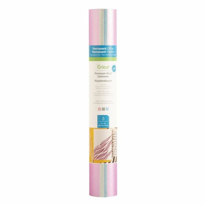 Wholesale โญ Cricut Cotton ๐ฌ Candy Permanent Shimmer Vinyl 12 X 24 Inches 3 Pack ๐ 3 Wholesale โญ Cricut Cotton ๐ฌ Candy Permanent Shimmer Vinyl 12 X 24 Inches 3 Pack ๐