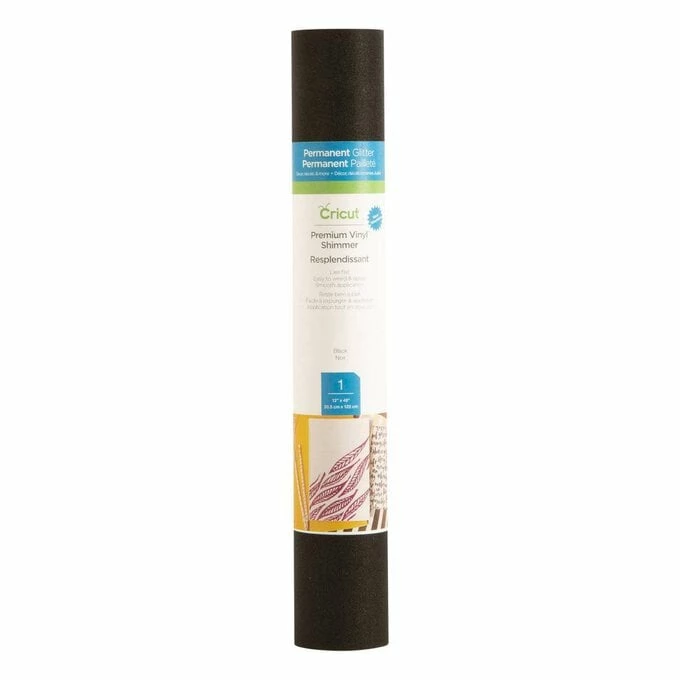 New 🔔 Cricut Black Permanent Shimmer Vinyl 12 X 48 Inches 🤩 3 New 🔔 Cricut Black Permanent Shimmer Vinyl 12 X 48 Inches 🤩