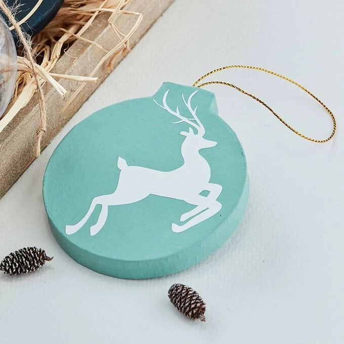 Hot Sale ๐คฉ Hobbycraft Mache Hanging Bauble Decoration 9.5cm โ๏ธ 4 Hot Sale ๐คฉ Hobbycraft Mache Hanging Bauble Decoration 9.5cm โ๏ธ - Image 2