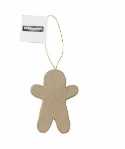 New π Hobbycraft Mache Hanging Gingerbread Man Decoration 9.5cm π
