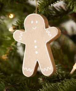 Alternative view of New 😉 Hobbycraft Mache Hanging Gingerbread Man Decoration 9.5cm 😉