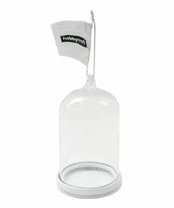 Wholesale ⭐ Hobbycraft Fillable Glass Cloche Hanging Decoration 10cm 💯