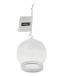 Buy 😍 Hobbycraft Fillable Glass Hanging Snow Globe 8cm 😀