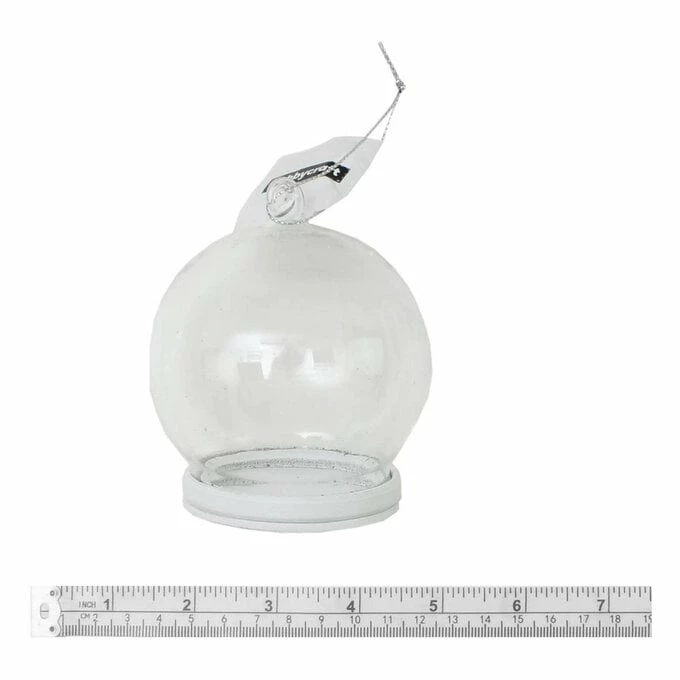 Buy π Hobbycraft Fillable Glass Hanging Snow Globe 8cm π 5 Buy π Hobbycraft Fillable Glass Hanging Snow Globe 8cm π - Image 4