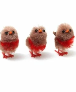 Discount 🌟 Hobbycraft Mini 🎅 Christmas Robin Embellishments 6 Pack 🎁