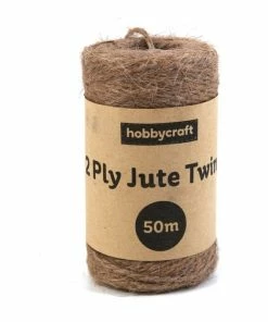 Best Sale ⭐ Hobbycraft Natural Jute Twine 2 Ply 50m 😀