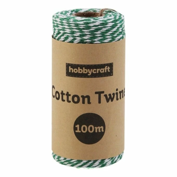 Budget π Hobbycraft Green And White Cotton Twine 100m π 3 Budget π Hobbycraft Green And White Cotton Twine 100m π