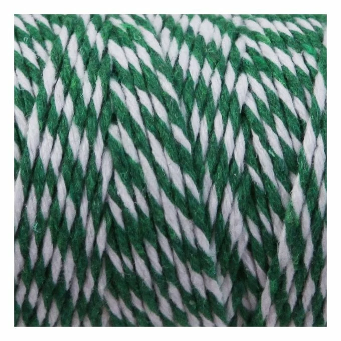 Budget π Hobbycraft Green And White Cotton Twine 100m π 4 Budget π Hobbycraft Green And White Cotton Twine 100m π - Image 2