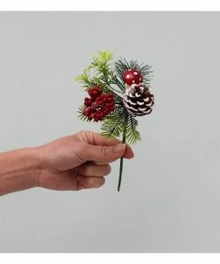 Alternative view of Buy 🔥 Hobbycraft Fir Cone And Toadstool Pick 19cm 😍