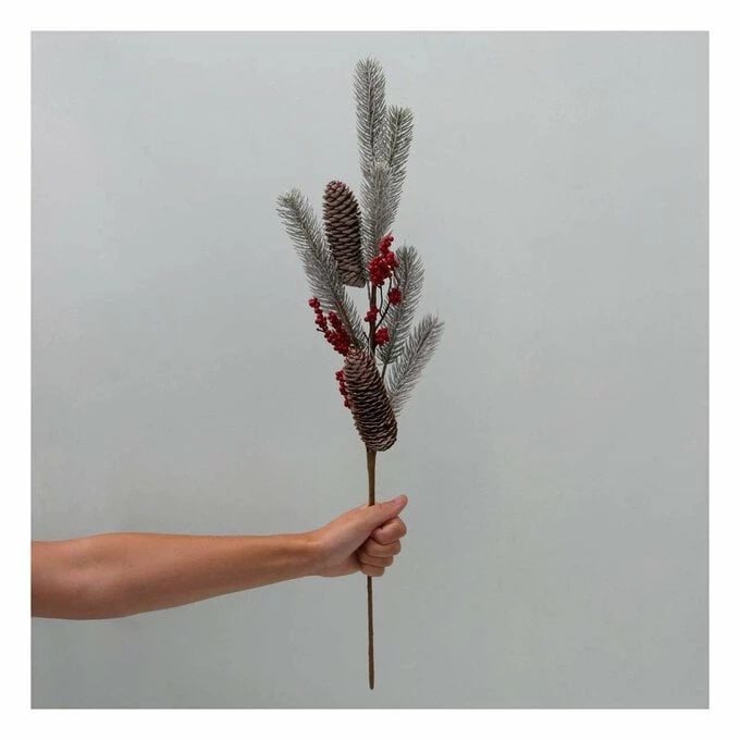 New ๐ Hobbycraft Pine Cone And Berry Stem 68cm ๐ 4 New ๐ Hobbycraft Pine Cone And Berry Stem 68cm ๐ - Image 2