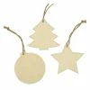 Cheap 🛒 Hobbycraft Wooden Hanging 🎅 Christmas Decorations 3 Pack 💯 -Hobbycraft Shop 653558 1000 1 christmas hanging wooden shapes pack