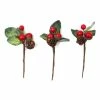 Outlet 🛒 Hobbycraft Mini Red Berry Picks 10cm 3 Pack 😉 -Hobbycraft Shop 653682 1000 1 mini red berry picks 10cm 3 pack