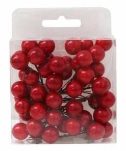 Alternative view of Top 10 ⭐ Hobbycraft Red Berry Picks 50 Pack ❤️