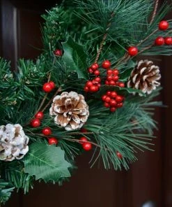 Best Sale 😉 Hobbycraft Fir Cone And Red Berry Stem 63cm 🔥 -Hobbycraft Shop 653797 1000 4 fir cone and red berry stem 63cm