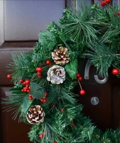 Best Sale 😉 Hobbycraft Fir Cone And Red Berry Stem 63cm 🔥 -Hobbycraft Shop 653797 1000 5 fir cone and red berry stem 63cm