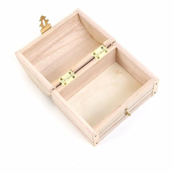 New β¨ Hobbycraft Wooden Jewellery Chest 13cm X 9cm X 9cm π₯ - Image 2
