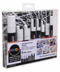 Promo โ๏ธ Uni-ball White Posca Marker Pens 8 Pack ๐ฏ