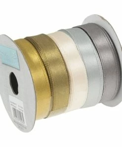 Top 10 🥰 Trimits Silver And Gold Satin Ribbons 10mm X 4m 5 Pack 🔔