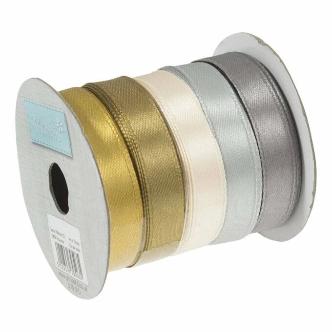Top 10 π₯° Trimits Silver And Gold Satin Ribbons 10mm X 4m 5 Pack π