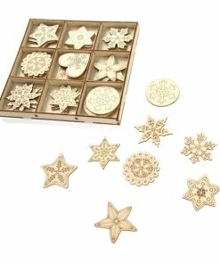 Cheapest ⌛ Hobbycraft 🎄 Christmas Icon Wooden Embellishments 36 Pack ⭐