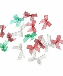 New โ๏ธ Hobbycraft Assorted Festive Mini Bows 15 Pack ๐