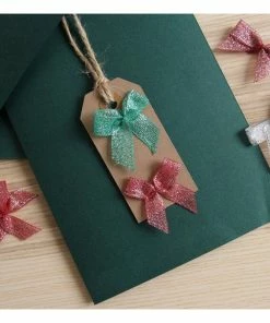 Alternative view of New ✔️ Hobbycraft Assorted Festive Mini Bows 15 Pack 🛒