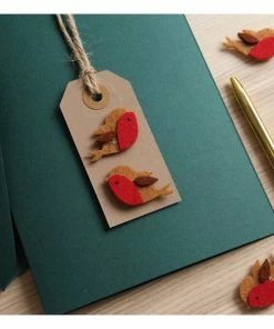 Alternative view of Best Pirce 👍 Hobbycraft Robin Felt Toppers 4 Pack 😍